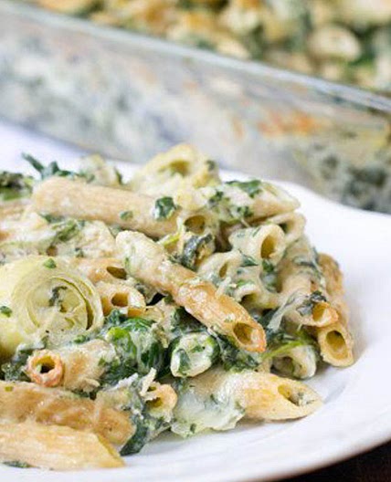 Spinach and Artichoke Pasta Bake
