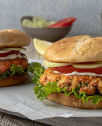 Fresh Salmon Burgers