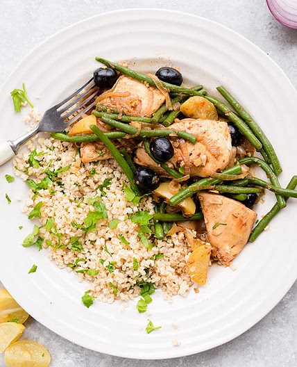 Chicken & lemon tagine with cauli rice
