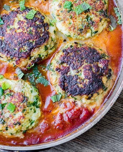 Ottolenghi’s Cod Cakes in Tomato Sauce