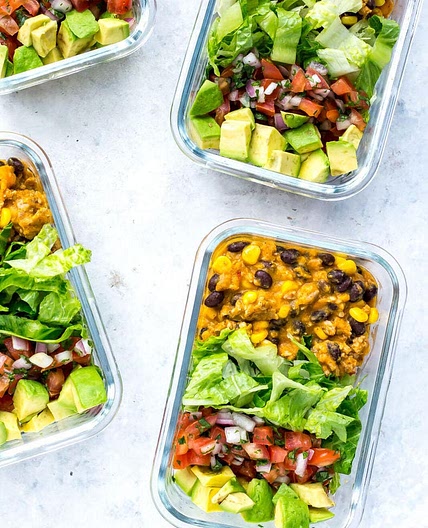 Meal Prep Instant Pot Taco Bowls