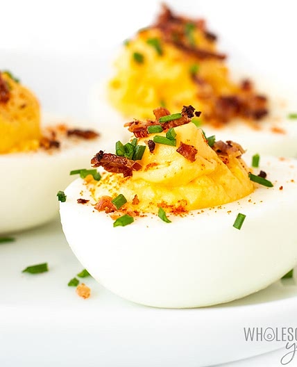 Easy Keto Deviled Eggs Recipe With Bacon