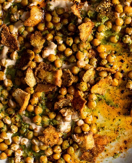 Chickpea and Herb Fatteh