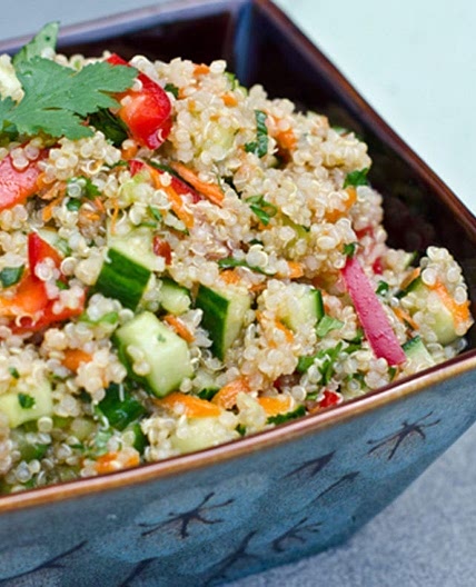 Thai Quinoa Salad with Fresh Herbs and Lime Vinaigrette