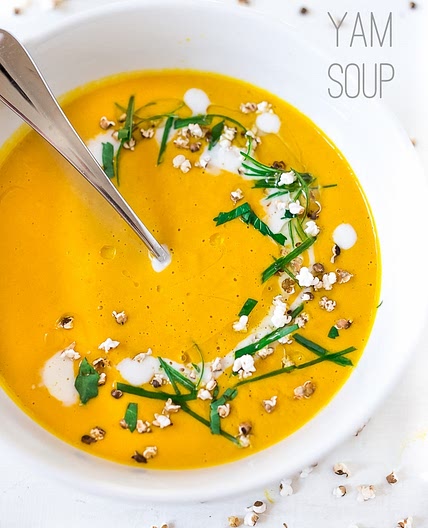 Thai Sweet Potato Soup w/ Lemongrass and Ginger