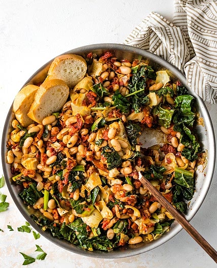 Tuscan White Bean Skillet