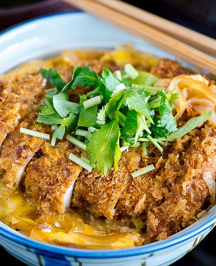 Baked Katsudon (Japanese Crispy Baked Cutlet Rice Bowl)