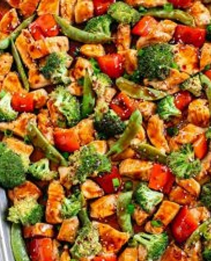 Sheet Pan Sesame Chicken and Veggies