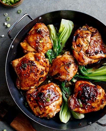 Simple Asian Glazed Chicken Thighs