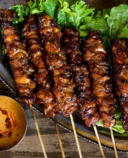 Grilled Thai Coconut Chicken Skewers