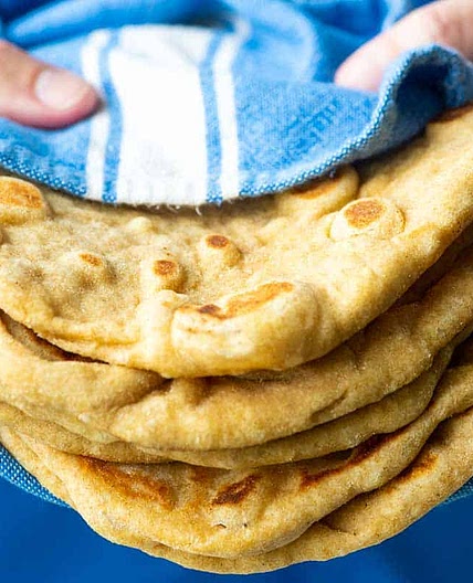 Soft and Fluffy Flatbread (No Yeast)