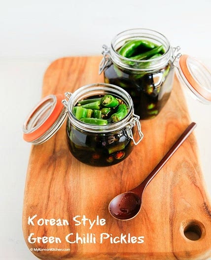 Korean Green Chili Pickles