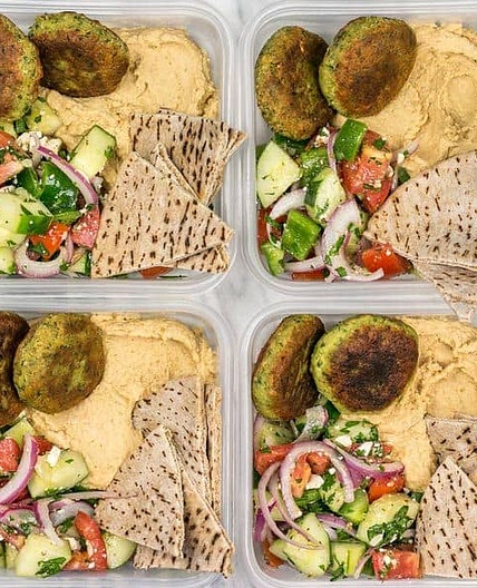 Sunday Meal Prep: Falafel and Hummus Box