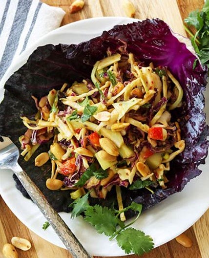 Thai Peanut Salad (Low Carb & Keto)