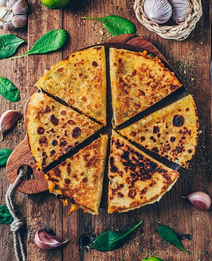 Vegan Sweet Potato Quesadillas (easy recipe)