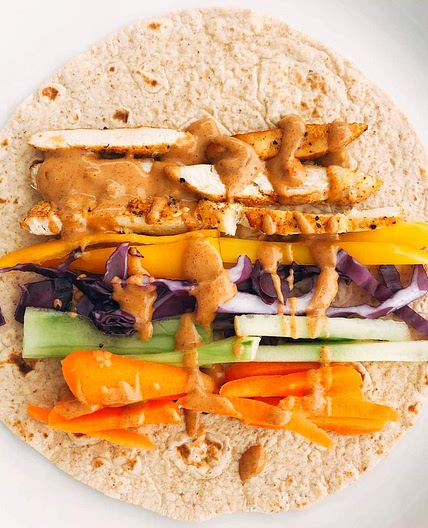 Spicy Peanut Sauce Wrap