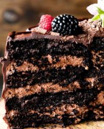 Dark Chocolate Mousse Cake