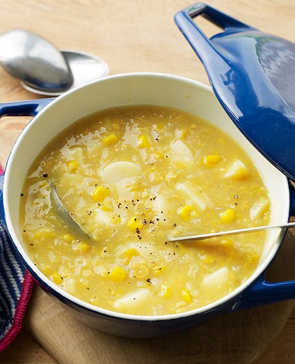 Easy sweetcorn chowder