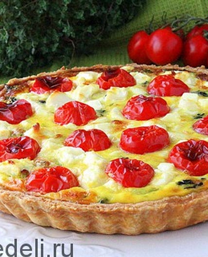Пирог со шпинатом и сыром