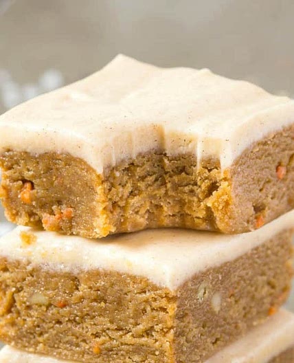Healthy No Bake Carrot Cake Breakfast Bars