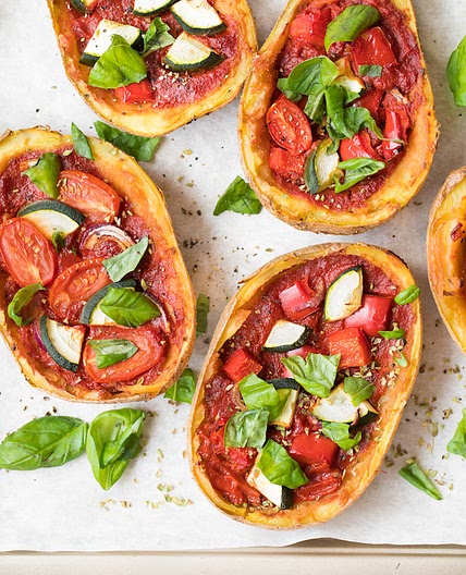 Potato Pizza Boats