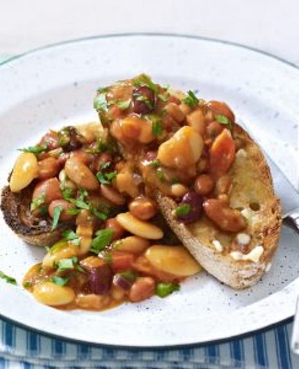 Homemade beans on toast