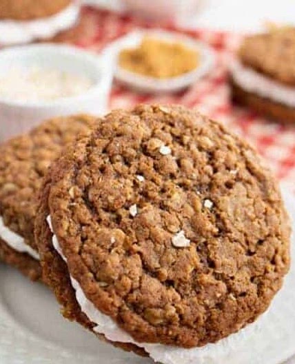 Vegan Oatmeal Cream Pies