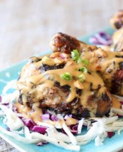 Keto Grilled Chicken & Peanut Sauce