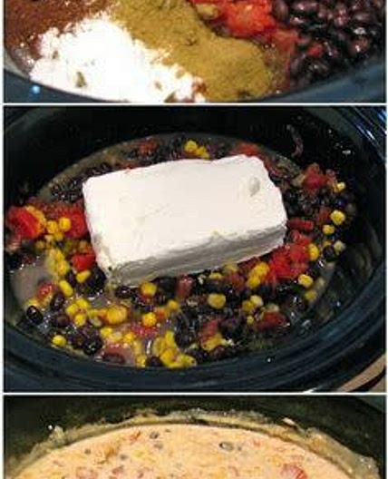Slow Cooker Cream Cheese Chicken Chili