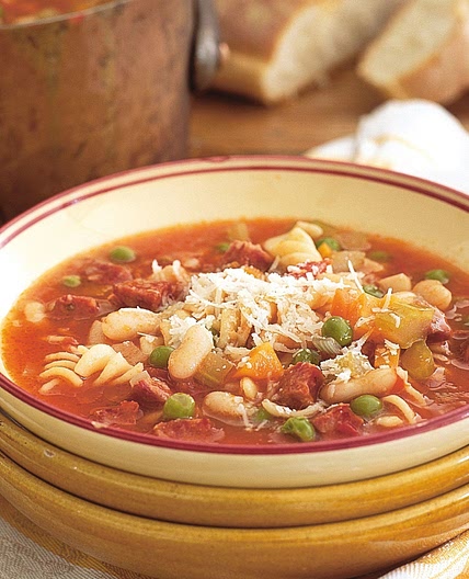 Spicy chorizo minestrone