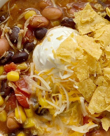 7 Can Chicken Taco Soup