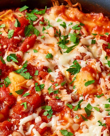 Slow Cooker Ravioli Lasagna