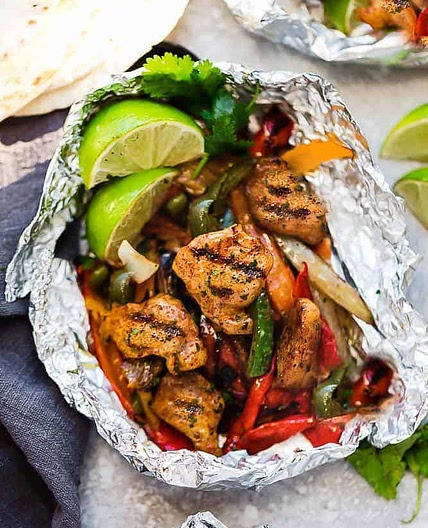 Chicken Fajita Foil Packets