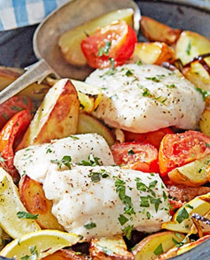 Greek-Style Roast Fish