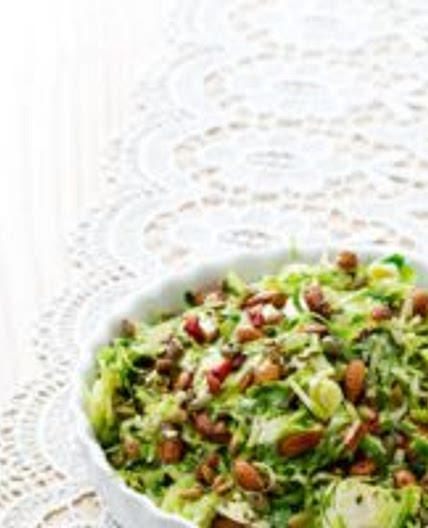 Crispy Brussels sprout salad with lemon