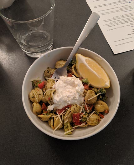 Pesto Pasta with Lemon Ricotta