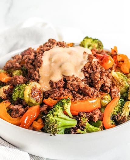Beef & Veggie Bowls with Comeback Sauce