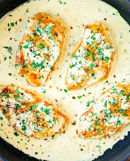 Keto Creamy Cilantro Lime Chicken