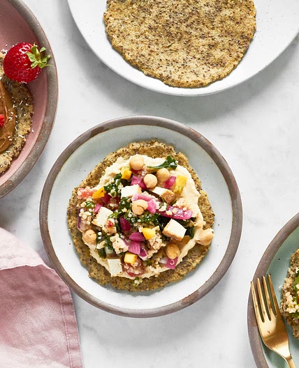 3-Ingredient Chia and Quinoa Flatbread