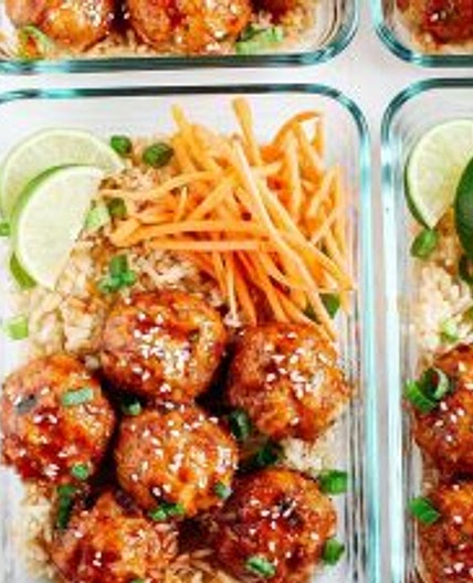 Honey Sriracha Glazed Meatballs