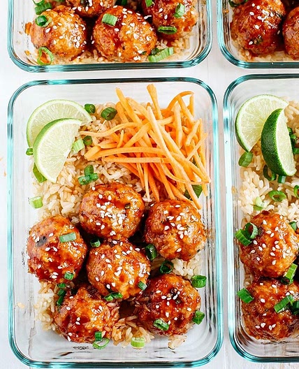 Honey Sriracha Glazed Meatballs