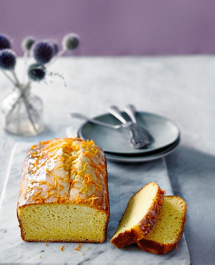 Three-ingredient orange loaf cake