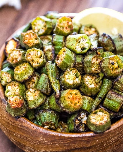 EASY BAKED OKRA