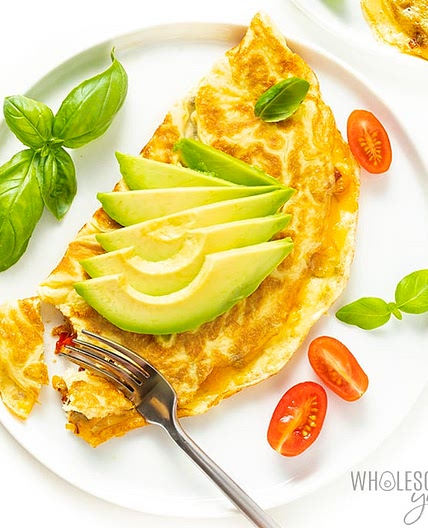 Perfect Omelette Recipe With Avocado & Veggies