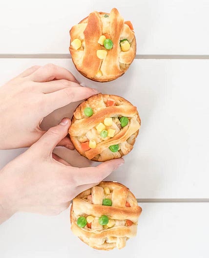 4 Ingredient Mini Chicken Pot Pies Recipe