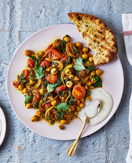 Chana Masala, Mint Raita & Naan
