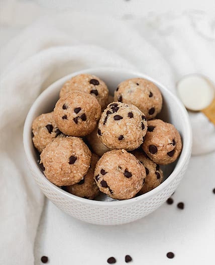 No-bake Cookie Dough Collagen Protein Bites (Paleo, AIP, Gluten Free)