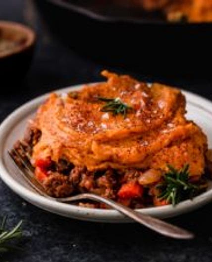 Shepherd's Pie with Sweet Potato Topping