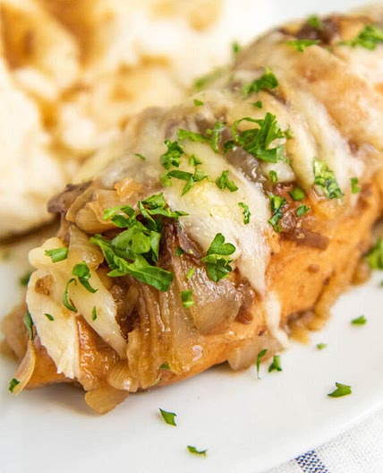 Crockpot French Onion Chicken