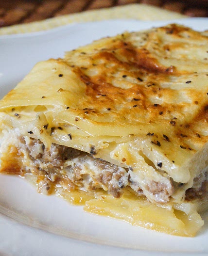 Musaka (Serbian Potato Moussaka)